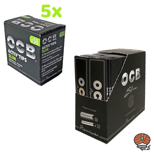 Box ocb premium slim papers - slim,